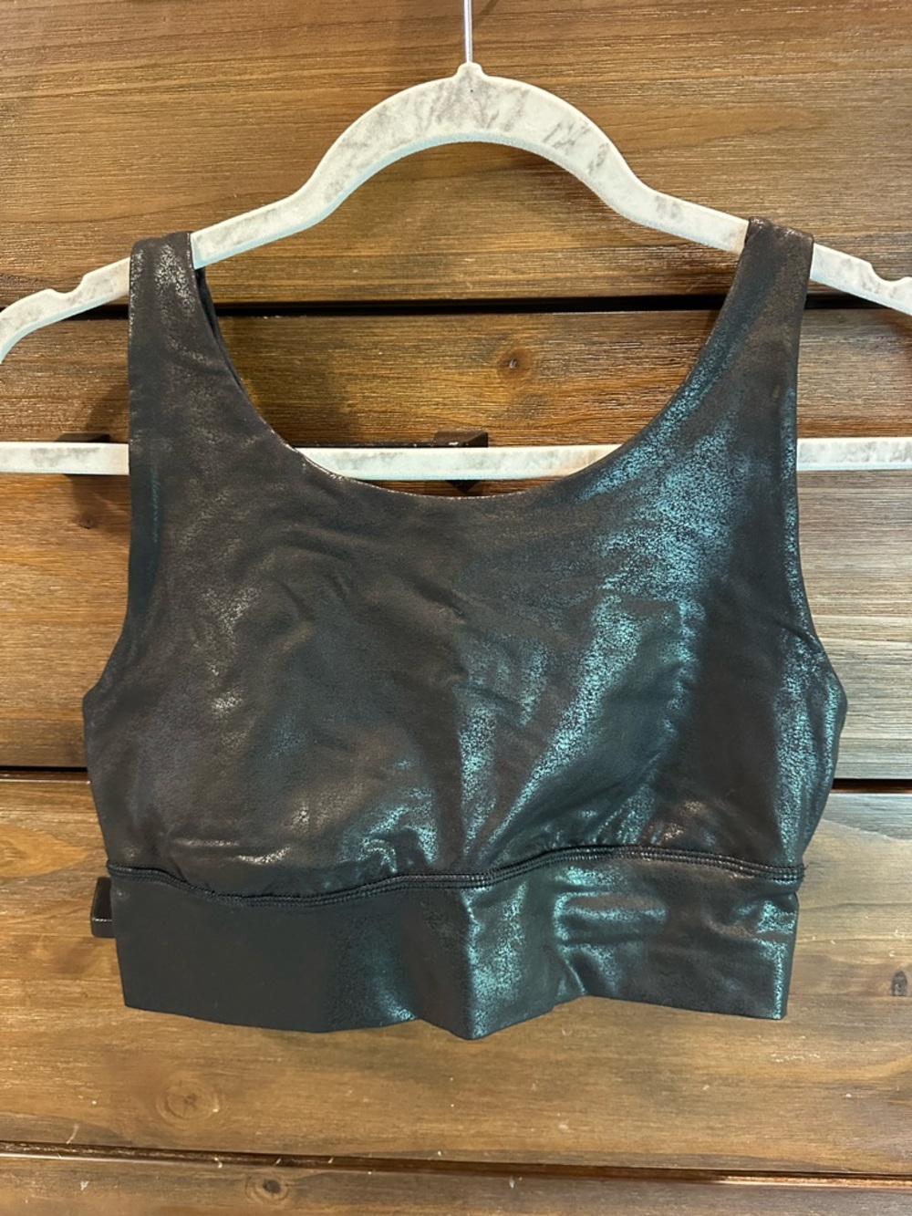 aerie Shiny Black Sports Bra